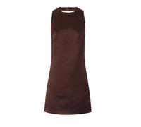 Elisabetta Franchi - Mini abito in duchessa di raso con collana - - Dresses - Donna - Marrone - L