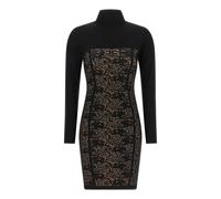 Elisabetta Franchi - Abito Corto in Maglia Strutturata - - Dresses - Donna - Nero - M