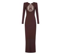 Elisabetta Franchi - Abito da Sera con Taglio Slim - - Dresses - Donna - Marrone - M