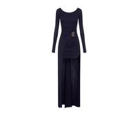Elisabetta Franchi - Abito Red Carpet In Jersey Crêpe con Pannello Effetto Coda - - Dresses - Donna - Blu - S