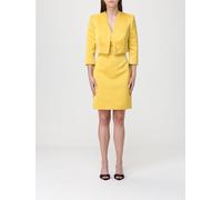 ELISABETTA FRANCHI Abito in duchesse con giacca crop 38 Giallo