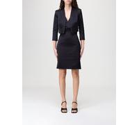 ELISABETTA FRANCHI Abito in duchesse con giacca crop 40 Nero