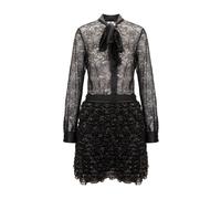 Elisabetta Franchi - Abito in Duchesse e Tulle con Strass - - Dresses - Donna - Nero - S