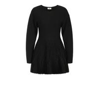 Elisabetta Franchi - Abito in Maglia con Volant - - Dresses - Donna - Nero - M