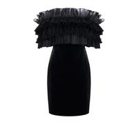 Elisabetta Franchi - Abito in velluto - - Dresses - Donna - Nero - L