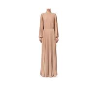Elisabetta Franchi - Abito Maxi Plissettato - - Dresses - Donna - Beige - S