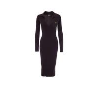 Elisabetta Franchi - Abito Midi in Maglia a Coste - - Dresses - Donna - Marrone - M
