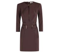 Elisabetta Franchi - Abito Midi Merlot con Dettaglio Zip - - Dresses - Donna - Rosso - M