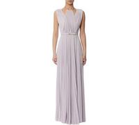 ELISABETTA FRANCHI ABITO RED CARPET IN JERSEY LUREX CON CINTURA donna sky blue ABR2152E2 40