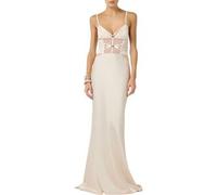 ELISABETTA FRANCHI ABITO RED CARPET IN RASO CON ELASTICI donna avena ABR5362E2 44