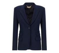 Elisabetta Franchi - Blazer con reversi a lancia in crêpe - - Jackets - Donna - Blu - S