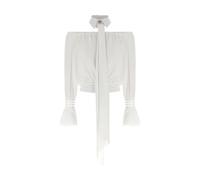 Elisabetta Franchi - Blusa Bardot - - Blouses & Shirts - Donna - Bianco - S