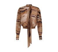 Elisabetta Franchi - Blusa in Chiffon con Stampa Tigre - - Blouses & Shirts - Donna - Multicolore - S