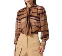 Elisabetta Franchi - Chiffon Blouse - - Blouses & Shirts - Donna - Multicolore - M