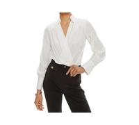 Elisabetta Franchi - Body in georgette di viscosa con collana - - Tops - Donna - Bianco - S
