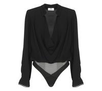 Elisabetta Franchi - Bodysuit in georgette - - Tops - Donna - Nero - M