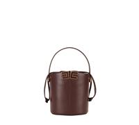 Elisabetta Franchi borsa a secchiello in ecopelle con logo nero