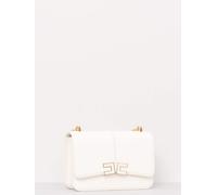 ELISABETTA FRANCHI Borsa a tracolla con dettaglio logo BS91A61E2 Avorio