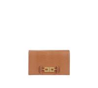 Elisabetta Franchi - Borsa a tracolla effetto coccodrillo - - Accessories - Donna - Marrone - ONE SIZE