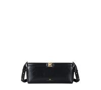 Elisabetta Franchi borsa in ecopelle con dettaglio logato nero