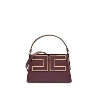 ELISABETTA FRANCHI Borsa Tote piccola con logo BS36A56E2 Merlot