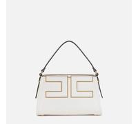 ELISABETTA FRANCHI Borsa Tote piccola con logo BS36A56E2 Milk