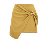 Elisabetta Franchi - Bow Front Short Skirt - - Skirts - Donna - Giallo - S