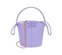 Elisabetta Franchi - Bucket Bag con Dettaglio Logo - - Bags - Donna - Viola - ONE SIZE