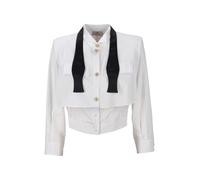 Elisabetta Franchi Camicia Bianco/nero CA10251E2 BIANCO/NERO 40