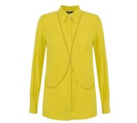 Elisabetta Franchi - Camicia con Catena Corpo - - Blouses & Shirts - Donna - Giallo - S
