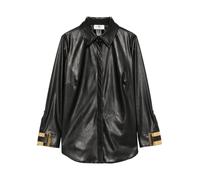 Elisabetta Franchi - Camicia con colletto a punta e bottoni nascosti - - Blouses & Shirts - Donna - Nero - M