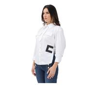 Elisabetta Franchi - Camicia con Colletto Classico - - Blouses & Shirts - Donna - Bianco - M