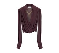 Elisabetta Franchi - Camicia Corta - - Blouses & Shirts - Donna - Marrone - S