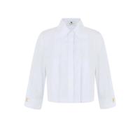 Elisabetta Franchi - Camicia Corta con Pinces - - Blouses & Shirts - Donna - Bianco - S