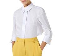 ELISABETTA FRANCHI CAMICIA IN COTONE JACQUARD CON GEMELLI donna bianco CA14161E2 42