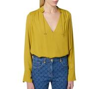 ELISABETTA FRANCHI CAMICIA IN GEORGETTE CON CHARMS E LOGO donna quarzo CA08051E2 40