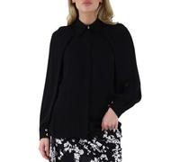 ELISABETTA FRANCHI CAMICIA IN GEORGETTE CON COLLANA E FIOCCO donna nero CA04951E2 44