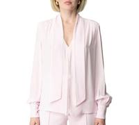 ELISABETTA FRANCHI CAMICIA IN GEORGETTE CON SCIARPA E PIPING donna quarzo CA10451E2 42