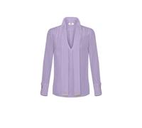 Elisabetta Franchi - Camicia in Georgette di Viscosa - - Blouses & Shirts - Donna - Viola - L