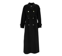 Elisabetta Franchi - Cappotto Doppiopetto con Cintura - - Coats - Donna - Nero - S