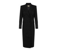 Elisabetta Franchi - Cappotto in tessuto crêpe a doppio strato - - Coats - Donna - Nero - S