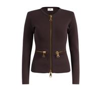 Elisabetta Franchi - Cardigan con zip - - Knitwear - Donna - Marrone - S