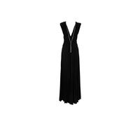 Elisabetta Franchi - Chic Abito Lungo con Zip e Gancio - - Dresses - Donna - Nero - S