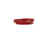 Elisabetta Franchi - Cintura in pelle con stampa lucertola - - Accessories - Donna - Rosso - L