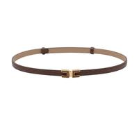 Elisabetta Franchi - Cintura Sottile in Pelle - - Accessories - unisex - Marrone - M