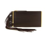Elisabetta Franchi - Clutch in Pelle con Frange - - Bags - Donna - Marrone - ONE SIZE