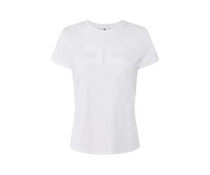 Elisabetta Franchi - Cotton Jersey T-Shirt - - Tops - Donna - Bianco - L