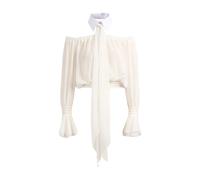 Elisabetta Franchi - Crop Shirt - - Blouses & Shirts - Donna - Bianco - M