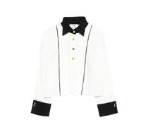 Elisabetta Franchi - Crop Shirt - - Blouses & Shirts - Donna - Bianco - S