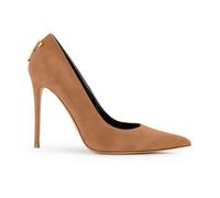 Elisabetta Franchi - Décolleté in camoscio con dettaglio logo - - Shoes - Donna - Giallo - 40 EU